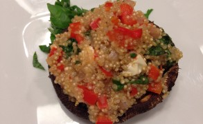 Quinoa Stuff Portobello Mushrooms